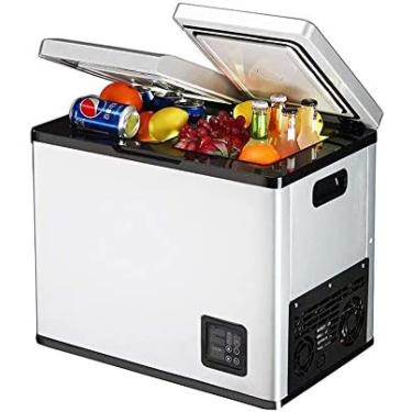 Imagem de Geladeira De Carro 28L DC12-24V/AC220V Mini Caixas De Refrigeração Compressor De Geladeira Para Refrigeração De Piquenique De Viagem De Condução -20~20 Graus,28 Litros,52 * 35 * 44.8cm,Collector88