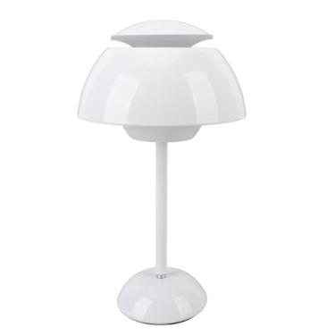 Imagem de YWBL-WH Lâmpada de Mesa retrô, Lâmpada de Mesa Recarregável Com Controle de Toque Em Formato de Botão, para Decoração de Quarto, Portátil para Viagens, Acampamento, Piquenique