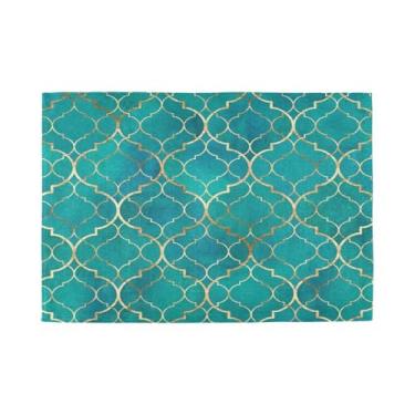 Imagem de Burbuja Jogo americano conjunto de 6, tapetes de mesa antiderrapantes e laváveis com textura marroquina, jogo americano resistente ao calor para cozinha, mesa de jantar, ambientes internos e externos