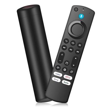 Imagem de Controle remoto de voz de substituição compatível com Fire Smart AMZ TV Stick (2ª geração/3ª geração/HD/Lite/4K Max/4K/Cube), Smart TVs 3ª geração, para todas as séries Omni QLED e