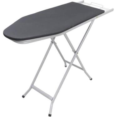 Imagem de Tábua De Passar Roupa Extra Forte Dobrável C/Porta Ferro Cor:Prata - I
