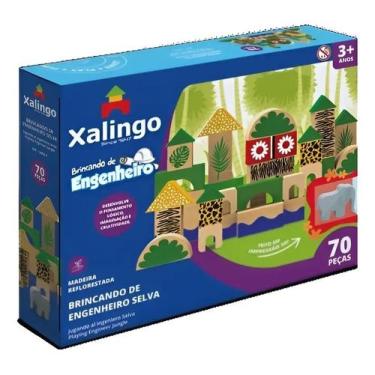 Imagem de Blocos De Montar - Brincando De Engenheiro Selva XALINGO