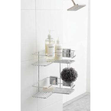 Imagem de Cantoneira Canto Banheiro Ventosa Aço Reforçado - Congratulations Stor