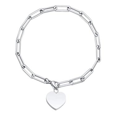 Imagem de Newmind Pulseira de cremação de coração com urna simples para cinzas de animais de estimação, homens e mulheres