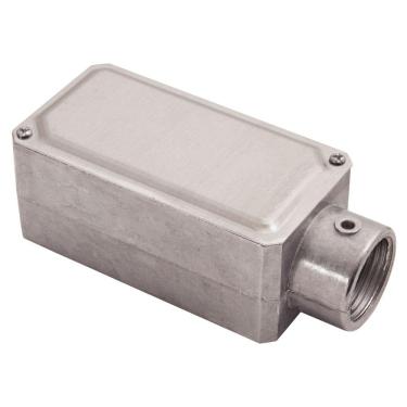 Imagem de Condulete fixo 1" tipo "E" Tramontina com tampa / com rosca / sem pintura Tramontina