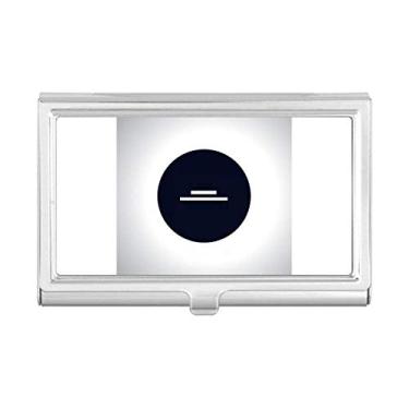 Imagem de Caixa de bolso preta com suporte de cartão de visita com música branca