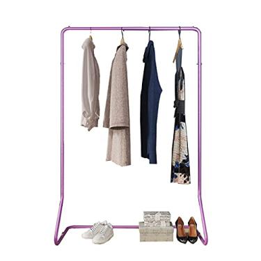 Imagem de Rack de roupas Rack de roupas Quarto Trilhos de roupas Rack de secagem de metal Cabide doméstico Rack de secagem Rack de exibição de varejo de roupas/Roxo / 100X40X150Cm / Roxo / 150 * 40 * 150Cm