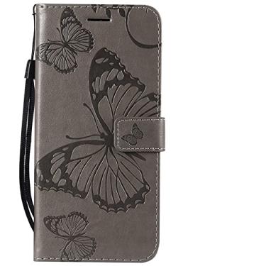 Imagem de Capa para celular com alça de couro da moda Capa com carteira para Samsung Galaxy J5 J7 2016 J510 J710 J2 Core J4 Prime J6 Plus J8 Pro 2018 Flip PU, G6, cinza, para Samsung J4 Plus 2018