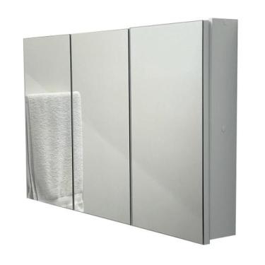 Imagem de Armário Aéreo Banheiro Com Espelho - 80Cm - Abrazzo Home Decor