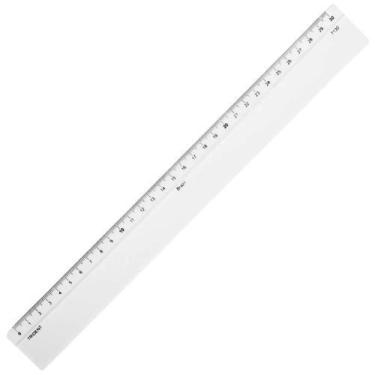 Imagem de Régua Acrílica Desetec Trident 30cm  Mod 7130
