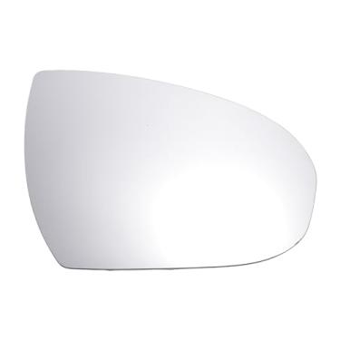 Imagem de X AUTOHAUX Substituição de vidro retrovisor do lado direito do passageiro do carro com placa de suporte vidro branco não aquecido para Hyundai Tucson 2016-2021