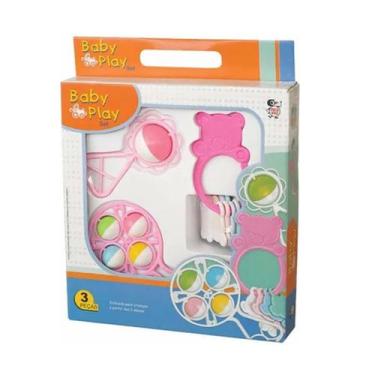 Imagem de Desenvolvimento Sensorial Kit Chocalho E Mordedor Para Bebês - outro, 