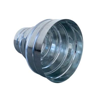 Imagem de Redução para tubulação 30 x 20 coifa aço galvanizado - Abril Coifas