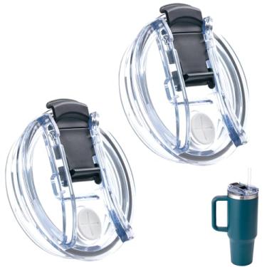 Imagem de Bluwing Tampa de copo de substituição de 1,134 g para Stanley Quencher 1,134 g, 2 peças reutilizáveis 1,134 g tampa de substituição para copo Stanley (pacote com 2)