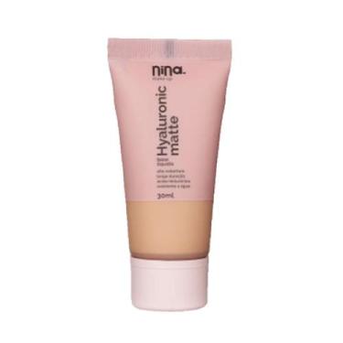 Imagem de Base Liquida Hyaluronic Matte Nina Make Up, 3