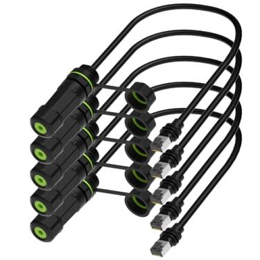 Imagem de Azduou Adaptador Ethernet impermeável para Starlink Gen 3 e Starlink Mini, adaptador de extensão de cabo Starlink Gen 3, acoplador Starlink padrão para RJ45 para Starlink V3/Mini Dish e roteador (5