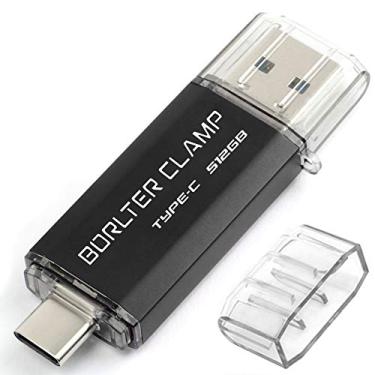 Imagem de Pen drive USB 3.0 tipo C de 512 GB, pen drive USB C Jump Drive OTG para smartphones Android Samsung S10/S8/Note 9, Huawei Honor, LG, etc, tablets e PC (preto)