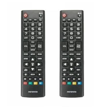 Imagem de Pacote com 2 controles remotos ALLIMITY AKB73975784 sub AKB74915380 AKB74915389 compatíveis com LG 1080p OLED Smart TV 49LF5500 55LF5500 32LF5600 43LX770M 32LF5500 0B 42L F5500 49LF5400