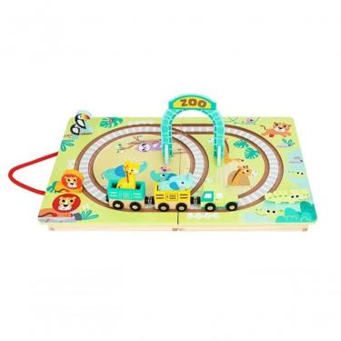 Imagem de Brinquedo Didatico Pista De Trem Mesa Abre E Fecha Hg Toys