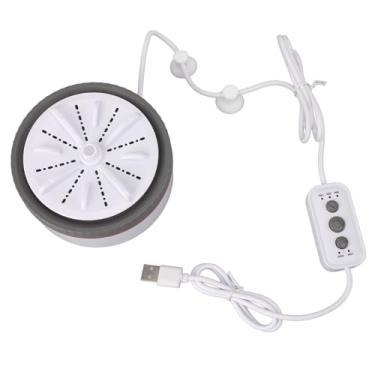 Imagem de Mini Máquina de Lavar Turbo Eficiente e Conveniente, Lavadora Portátil Ultrassônica Turbo Com Usb para Viagens de Negócios Em Casa, Casa de Faculdade, RV, Limpeza de (Cinza)