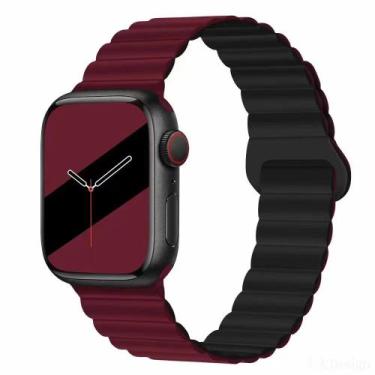 Imagem de Pulseira Magnética de silicone Compativel com IP.Watch Serie 3  38 40 