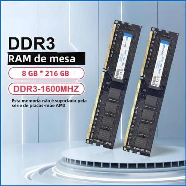 Imagem de Memória RAM DDR3 De 8GB/4GB 1600Mhz Para Desktop, Dual Channel 1.5V, D