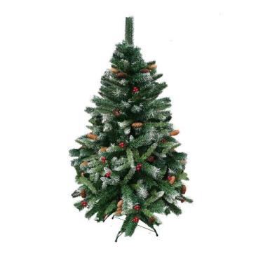 Imagem de Arvore de Natal Decorada Alpina Nevada 120cm 195 Galhos - Yangzi
