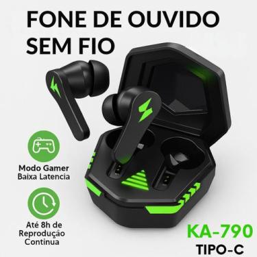 Imagem de Fone Gamer TWS com LED Moderno e Áudio Imersivo para Jogadores - ROMI
