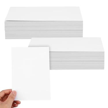 Imagem de 200 folhas de linho cartolina convite cartolina papel de impressora pesado 41,7 kg 250gsm cartões de índice para capa de impressora, cartões postais em branco flash nota saudação