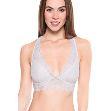 Imagem de Maidenform Sutiã feminino de renda com costas nadador DM1126, Branco, M