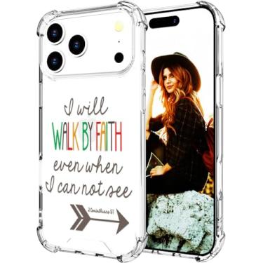 Imagem de Hungo Capa compatível com Iphonewomen Pro Max, capas protetoras de pele feminina com airbag bumper para mulheres e meninas (Bíblia cristã religiosa clara)