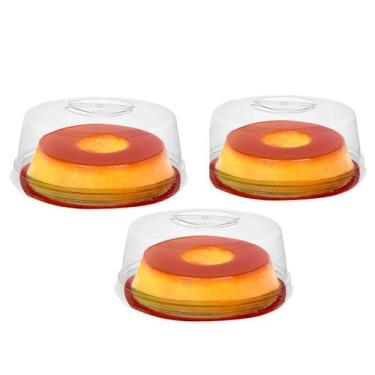 Imagem de Kit Com 5 Porta Bolos Boleiras Em Acrílico Pequeno - 3T