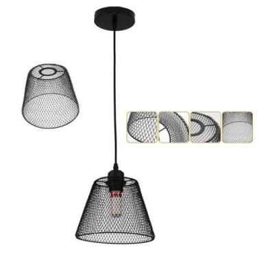 Imagem de Lustre Cupula Abajur Pendente Casa Sala Quarto Copa Decoraçao Iluminaç