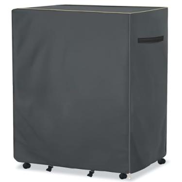 Imagem de Dalema Capa de armazenamento de cama dobrável, resistente à prova d'água, universal, com zíper, para camas dobráveis de 190 x 137 cm (C x L x 112 cm), cinza)