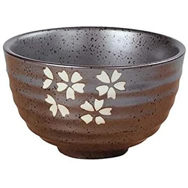 Imagem de QLDFX Tigela Matcha Tigela de salada Cerimônia de Chá Matcha Tigela de Chá Verde em Pó Cerâmica Conjunto de Chá Matcha (Sakura)