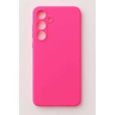 Imagem de Compativel com Samsung Galaxy S25 FE - Capinha Capa Case Silicone Macia Veludo Forro Interno Premium Com Proteção De Câmera Pink