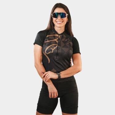 Imagem de Camisa de Ciclismo Feminina Nossa Senhora Losango Pro Manga Curta Prot