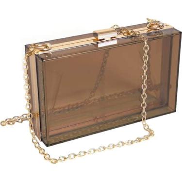 Imagem de Bolsa Feminina De Ombro Tiracolo Bolsa de Mão Transparente Clutch Em A