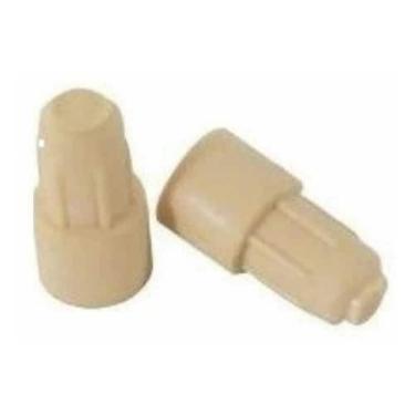 Imagem de Suporte Pino 6x8 PlÃstcico Para Prateleira Marfim 100 PeÃas - ferragen