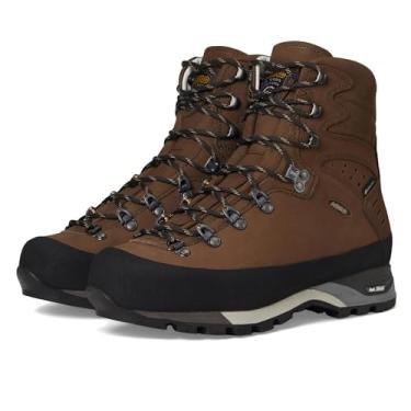 Imagem de ASOLO Botas de caminhada masculinas Nuptse GV à prova d'água – Botas de couro nobuck Gore-Tex com cadarço e cano alto com sola vibram, Marrom, 42