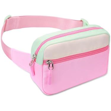 Imagem de Pochete infantil para meninas, Rosa e verde