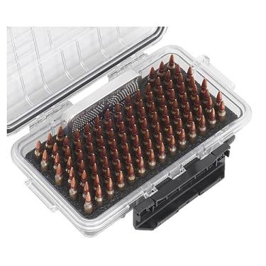 Imagem de Case Club Estojo de armazenamento de longo prazo x100 redondo 5,56 | .223 com gel de sílica dessecante, não bloqueável