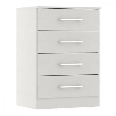 Imagem de Armário Multiuso Com 4 Gavetas 55x93cm Mdp 2007 Menu Móveis Branco