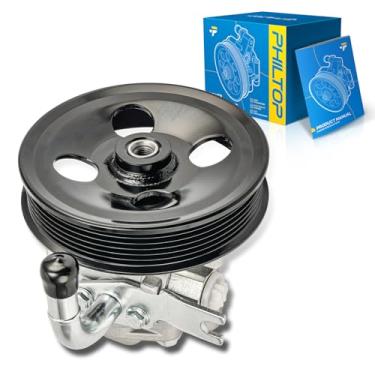 Imagem de PHILTOP Bomba de direção hidráulica 965476 com polia, adequada para Sonata 2.4L 2006-2010, substitui OE 13611, 965476, 571003K000, 571003K000, 571003K010, 571003K010