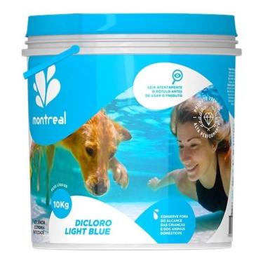 Imagem de Montreal di cloro light blue 3x1 para piscina balde 10kg