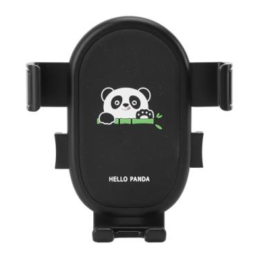 Imagem de RiToEasysports Suporte de Telefone para Bicicleta, Suporte de Telefone para Motocicleta Em Pvc Panda Preto Abs Com de Espelho para Scooter Elétrica