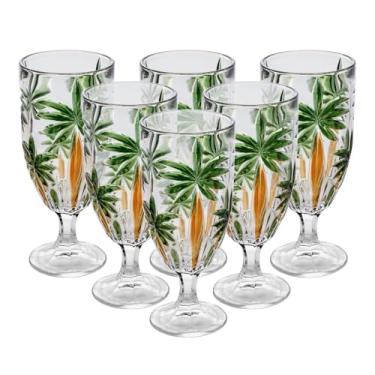 Imagem de WOLFF - Conjunto 6 Taças Palm Tree Handpaint 450ml Cristal Ecológico
