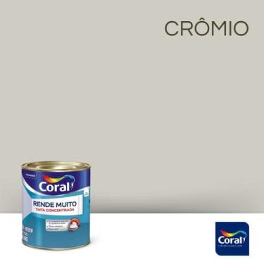 Imagem de Tinta Acrilica Exterior Coral Rende Muito 800ml 1/4 Gelo Branco Colori