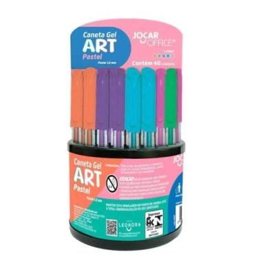 Imagem de Caneta Gel Art 1.0 Pastel Dispenser C/ 40 Unid. Sortidas Jocar Office 