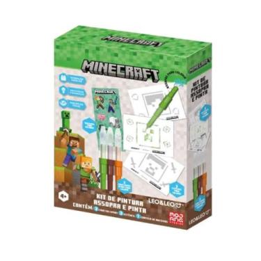 Imagem de Kit de Pintura Assopra e Pinta Minecraft Leo&Leo Leonora - 10652
